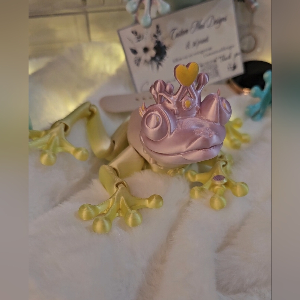 Princess Frog 3d Printed By Me.